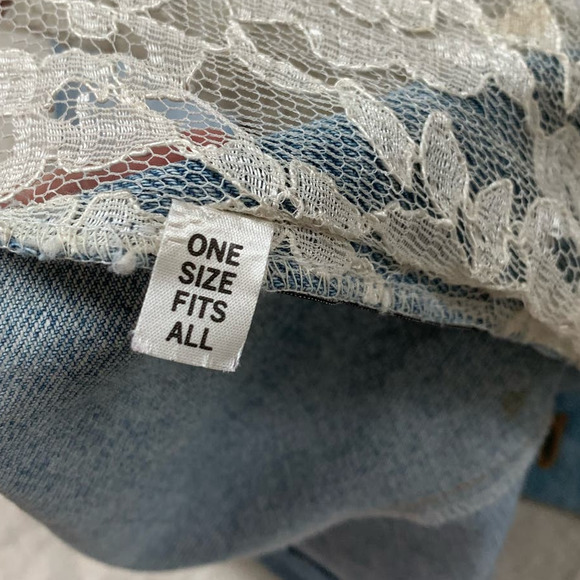 Vintage Denim‎ Floral Painting Vest - Picture 10 of 11